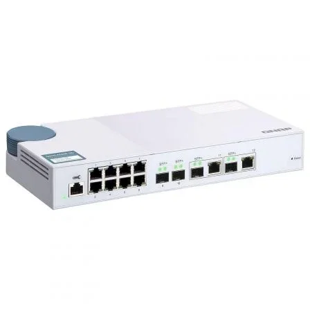 QNAP QSW-M408-2C Switch de red gestionable 12 puertos Blanco QNAP QSW-M408-2C Switch de red gestionable 12 puertos Blanco